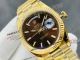 vr factory super clone rolex day date 40 brown stick face gold  2836 watch (3)_th.jpg